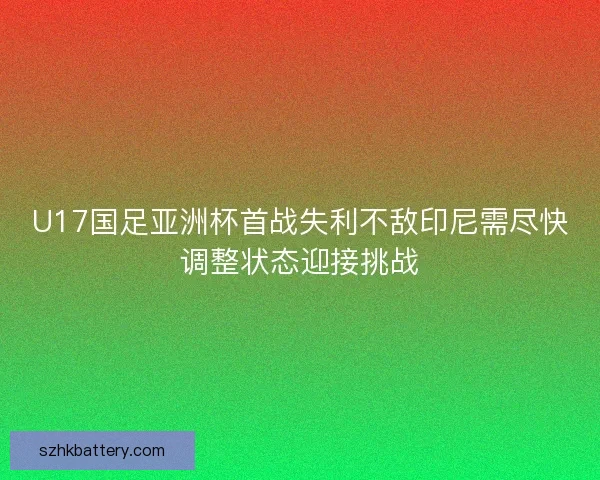 U17国足亚洲杯首战失利不敌印尼需尽快调整状态迎接挑战 U17国足亚洲杯首战失利不敌印尼需尽快调整状态迎接挑战